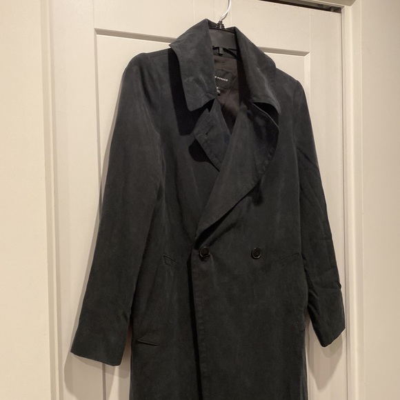 Club Monaco | Aalyina Trench Charcoal Gray Coat | Size Small - Picture 4 of 8